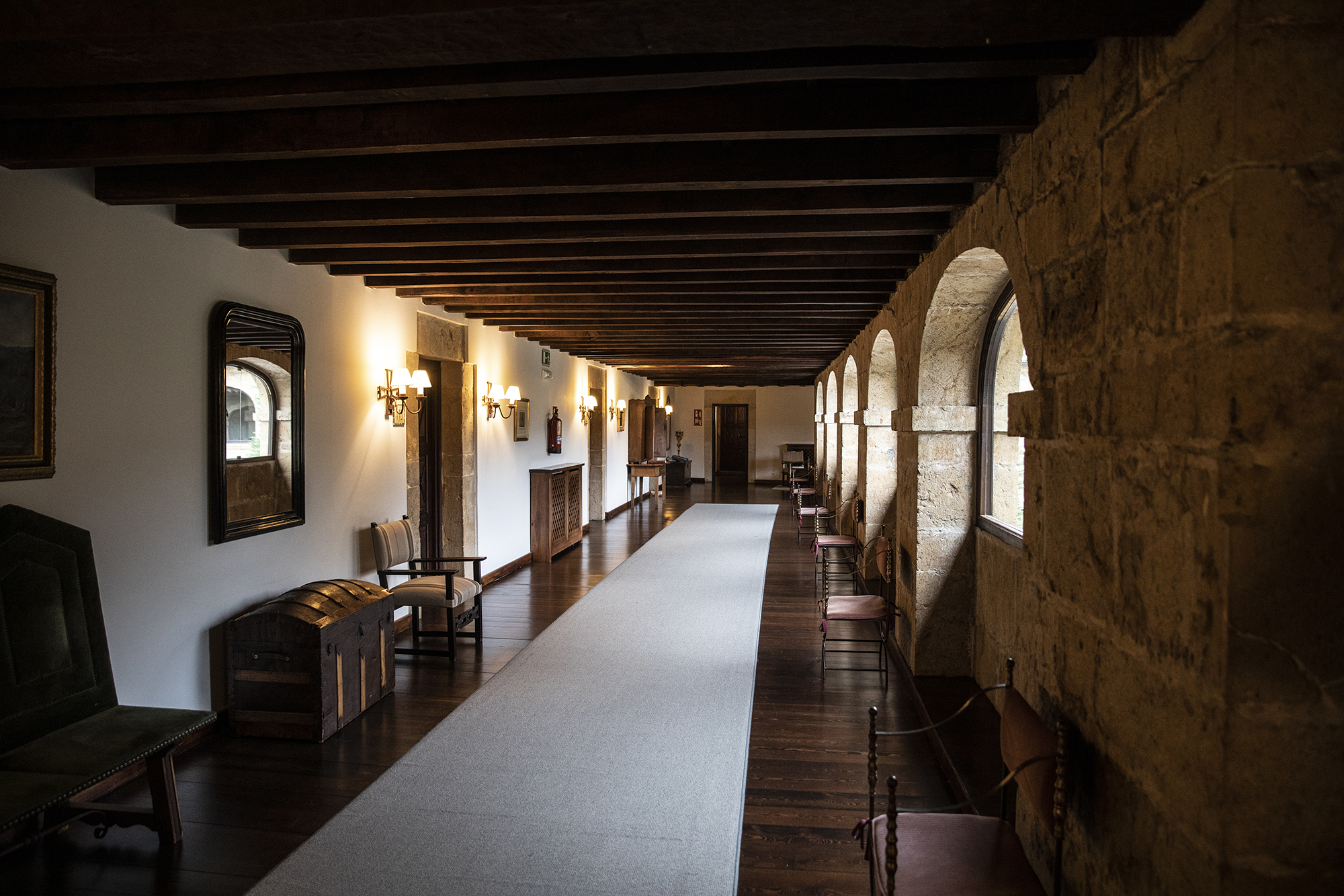 Imagen del claustro alto donde se ubicaban las celdas de los monjes